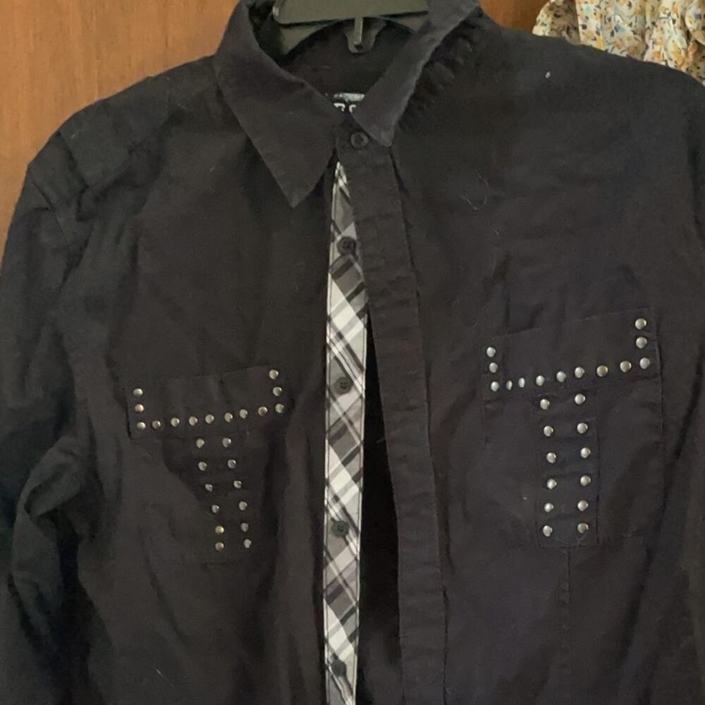 Y2K Guess shirt button down black